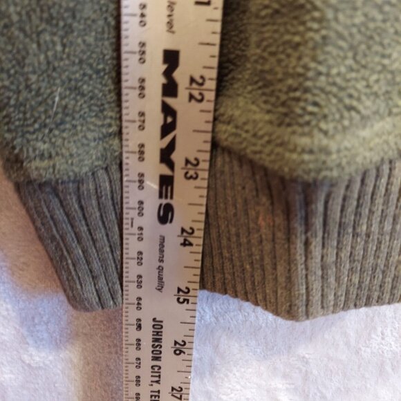 St John's Bay  Full Zip Fleece Jacket Mens Size XXL Gray pockets Outdoor gorpcor - Picture 8 of 9